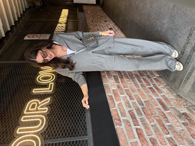 Oysh Model , Çift Fermuarlı , Gri Triko Takım