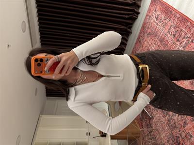 Polo Yaka Fermuarlı , Beyaz Body