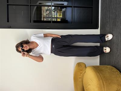 Orijinal Marka , Kalın Lastik Kemerli ,Teknik Kumaş , Lacivert Pantolon 