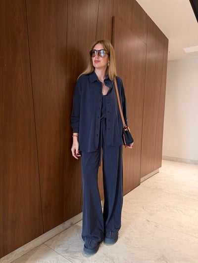 Örme Modal , Lacivert , Üçlü Takım