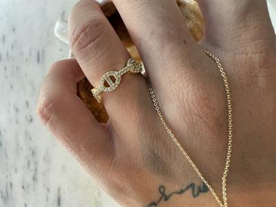 Orijinal Model , Zirkon Taşlı , Hrms Gold  Yüzük