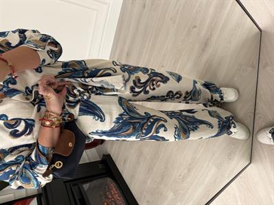 Lacivet Desenli , Gömlek & Pantolon , Premium Tiril Takım