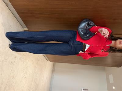 Acı Kahve Kemerli , Dikiş Detaylı , Palazzo Jean