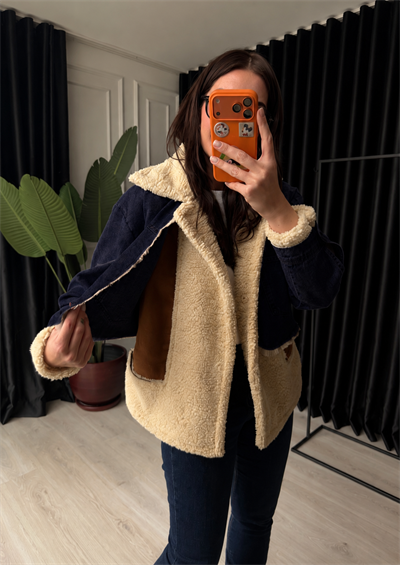 Orijinal Model , Jean & Süet Detaylı , Lacivert Mont