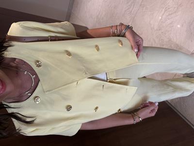 Orijinal Model , Gold Düğmeli , Ceket & Pantolon , Sarı Takım