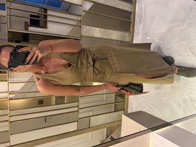 Haki Orijinal Model , Deri Kemerli , Premium , Yelek & Etek Takım