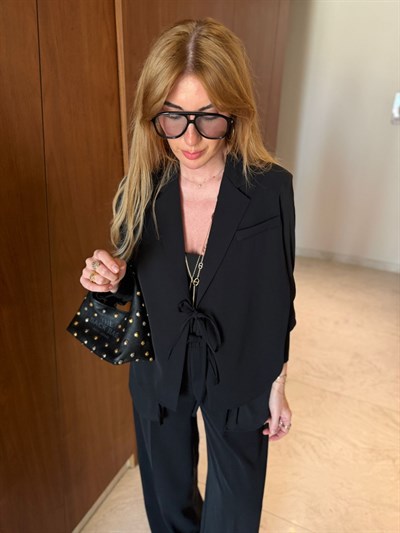 Orijinal Model , Şifon & Krep Mix , Tasarım Ceket Pantolon Takım