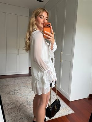 Orijinal Model , Dantelli Şifon Bluz