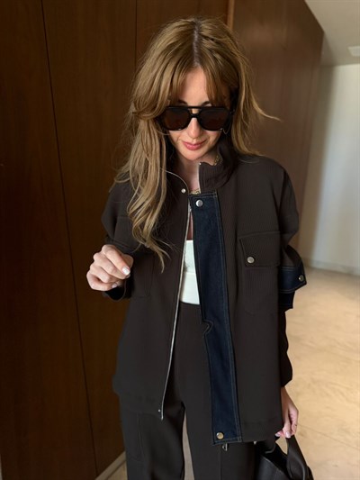 Kot Garnili , Full Likralı , Acıkahve Takım