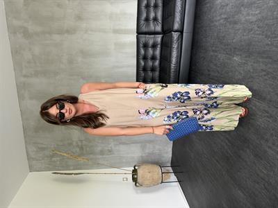 Çiçek Desenli , Natural Bej , İthal , Premium Tulum