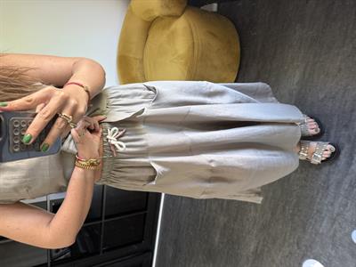 Vizon Beli Lastikli, Tencel Pantolon Etek