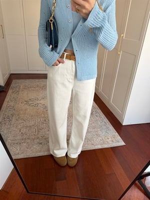 Özel Üretim , Beyaz , Yumuşacık Tencel Jean