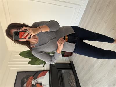 Bir Beden İncelten , Full Likralı , Lacivert Push-up Jean