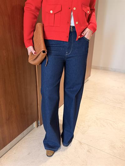 Orijinal Marka , Massim , Lilkralı , Lacivert Palazzo Jean