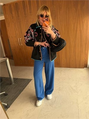 Saks Mavisi, Yumuşacık Tencel Jean Pantolon