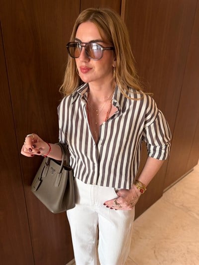 Vizon Çizgili , %100 Cotton , Gömlek