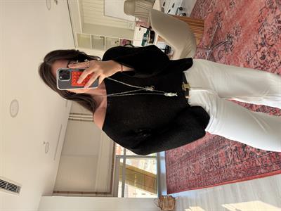 Siyah , Kayık Yaka , Merserize