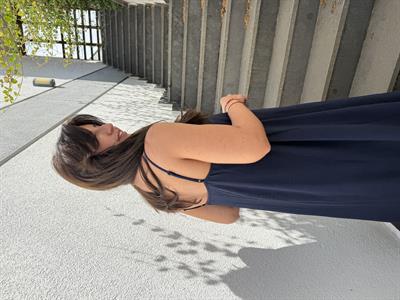 Önü Örgü Çiçekli , Lacivert , Askılı Elbise