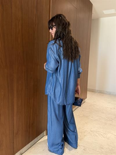 Premium Tencel , Gömlek & Pantolon Takım