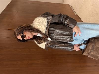 Orijinal Model , Yakası Kürklü , Acı Kahve Bomber , Deri Mont