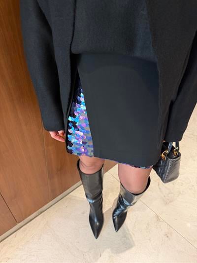 Payet Detaylı , Siyah Etek