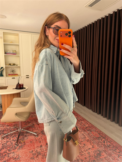 Orijinal Marka Tencel Jean Gömlek