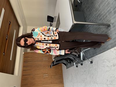 Beli Lastikli , Acı Kahve , Premium Dokulu Palazzo