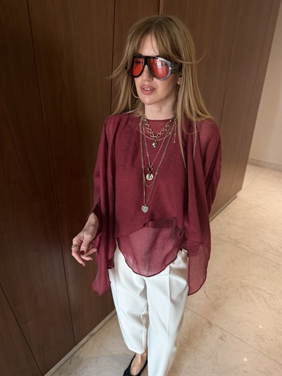 Bordo , Pelerin Bluz