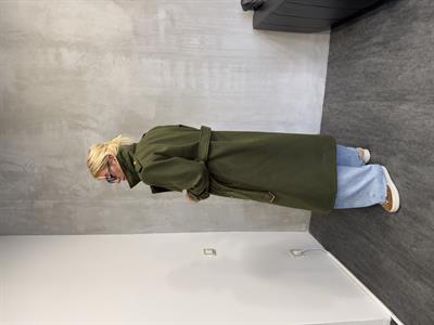 Orijinal Marka , Yeşil , Premium Kaşe Kaban