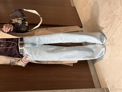 Orijinal Marka , Tencel Palazzo , Buz Mavisi Jean