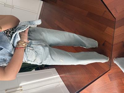 Açık Mavi , Premium , Palazzo Jean Pantolon