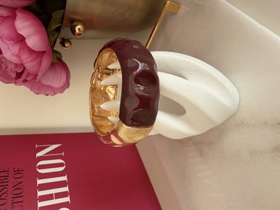 Bordo & Gold Kelepçe