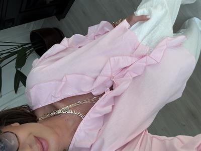 Orijinal Marka , Fırfırlı , Pembe Viral Gömlek