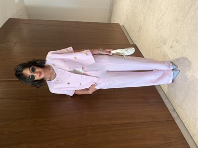 Orijinal Model , Gold Düğmeli , Ceket & Pantolon , Pembe Takım