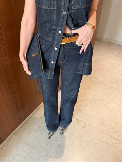 Lacivert , Flw Jean Pantolon