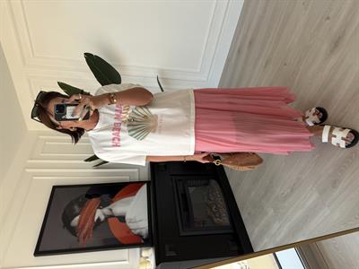 Pembe , Kraşlı Etek