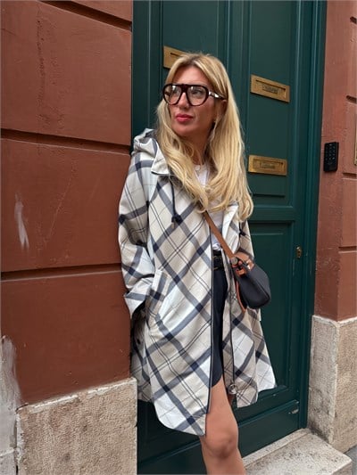 Orijinal Model Lacivert Ekosel, Uzun Yağmurluk Trençkot