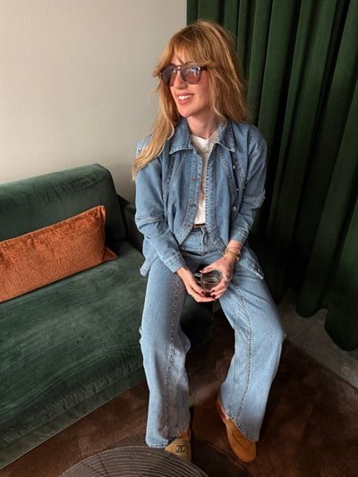 Taş İşlemeli , Yumuşacık , Premium Jean Takım