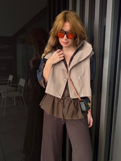 Orijinal Model , Ekru Garnili , Acıkahve Modal Takım