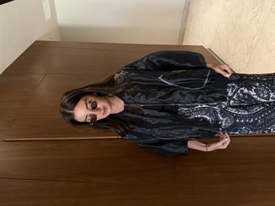 Çift Organze , Siyah , Premium , Bomber Ceket