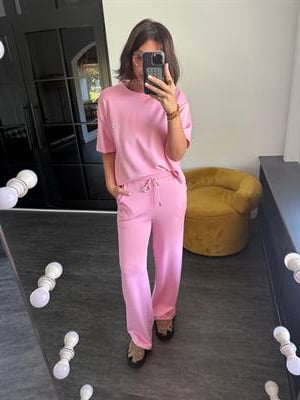 Orijinal Marka, Kısa Kollu Pembe Modal Takım