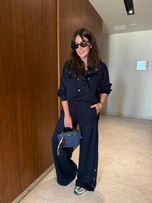 Tasarım Patpat Yakalı , Lacivert , Premium Modal Takım