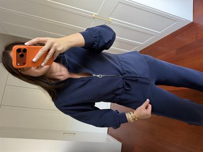 Orijinal Marka , Belden Büzgü Detaylı , Lacivert Modal Takım