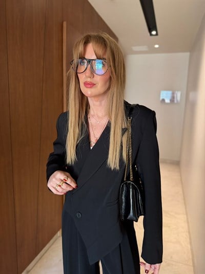 Orijinal Model , Siyah , Kruvaze Ceket & Pantolon Takım