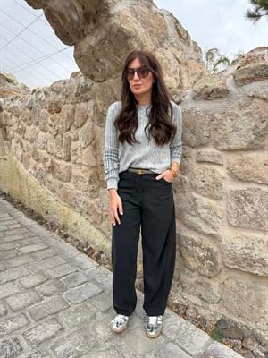 Binici Model , Antrasit , Tencel Jean