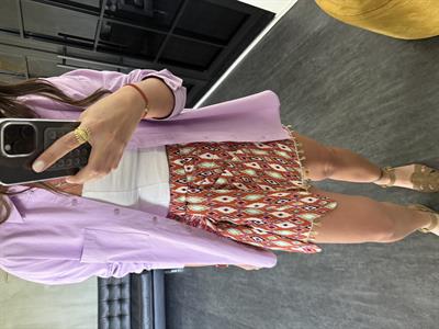 Püskül Taşlı , Renkli Kruvaze Etek