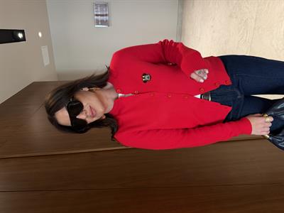 Orijinal Model , Mickey Logolu , Kırmızı Triko Hırka