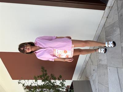 Pembe , Poplin Gömlek
