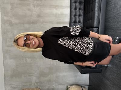 Leopar Desenli , Siyah Sweatshirt
