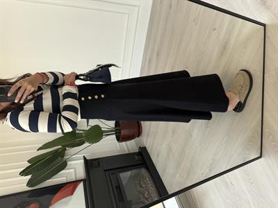 Orijinal Model , Yandan Gold Düğmeli , Premuim , Midi Boy , Lacivert Gabardin Etek